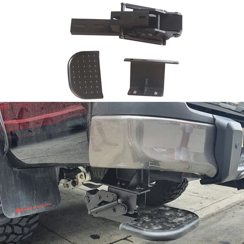 Steel Rear Side Step for 4x4 Pickup Rear Door Step Board for Hilux Revo Rocco 2015+ exterior accessories