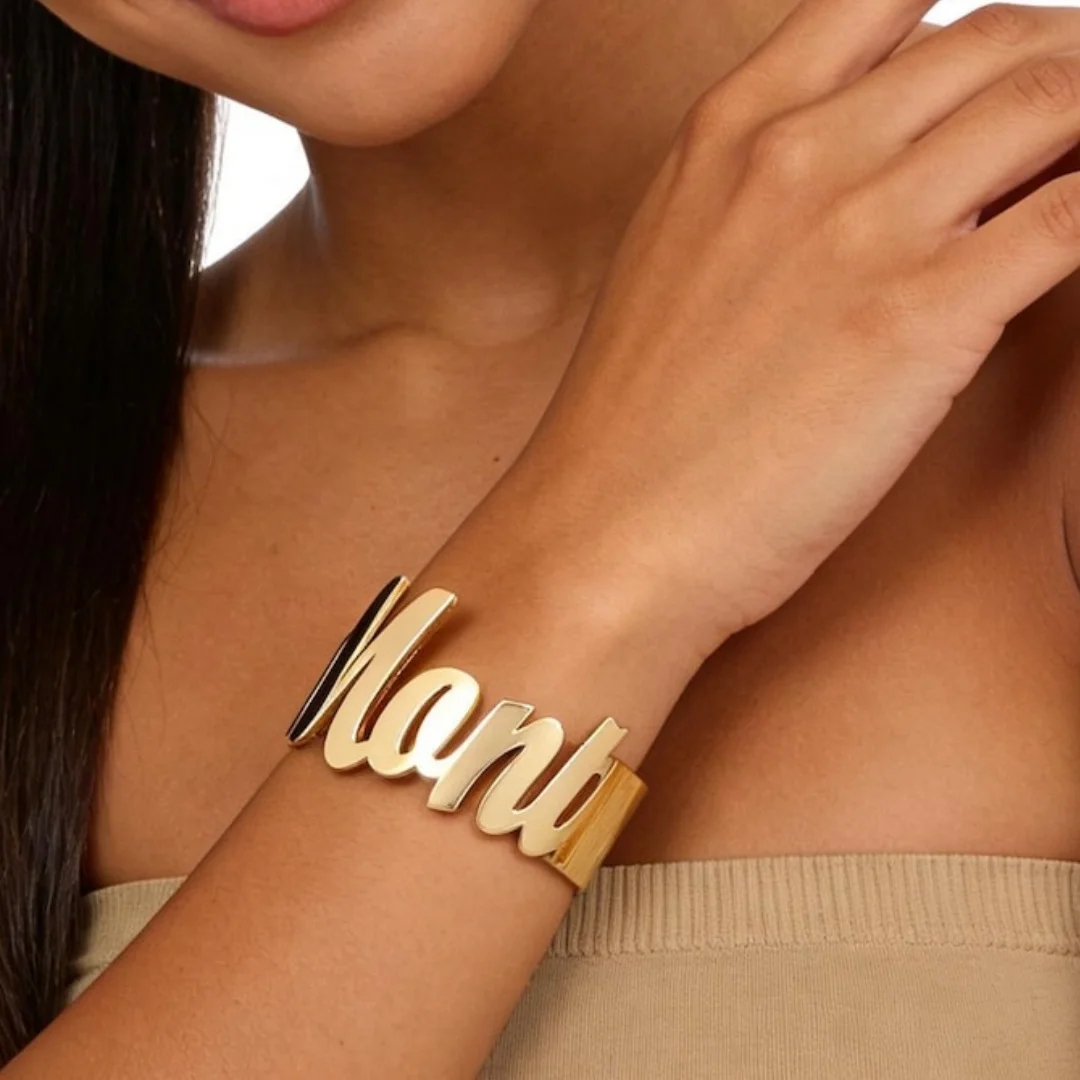 

Customizable Adjustable Letter Bracelet Personalized Name Punk Style Stainless Steel Jewelry for Ladies Girlfriend Gift New 2026