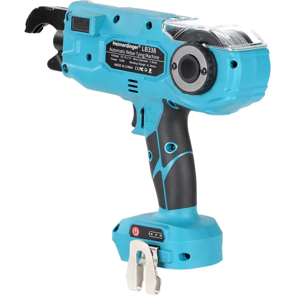 Heimerdinger 18V Rebar Tier Tying Binding Machine Automatic Rebar Tying Wire Rebar Binding Machine, Multi-position, No battery