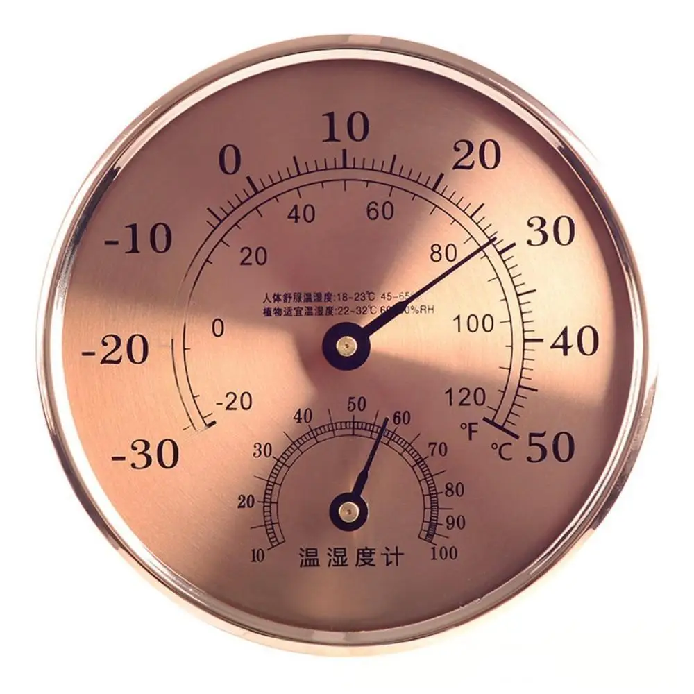 

Thermometer Hygrometer 12.7cm Large Household -30-50°C/10-99%RH High-precision Wall-mounted/Stand Temperature and Humidity Meter
