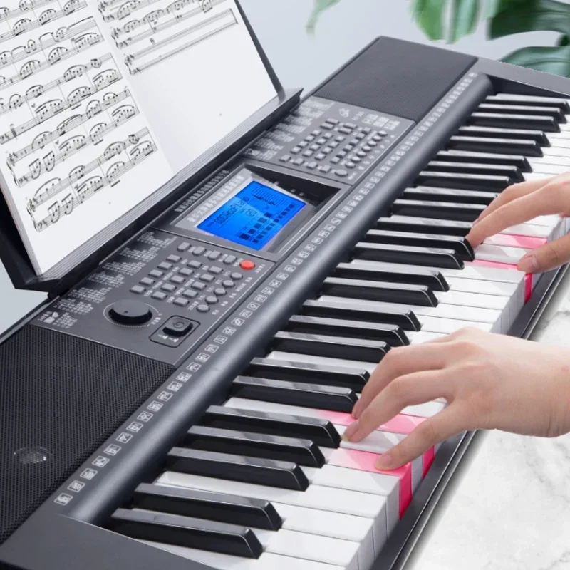 Intelligent electronic keyboard for beginner adult children and preschool teachers specialized 61key multifunctional home piano