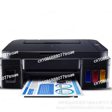 Color inkjet printer, all-in-one printer for copying and scanning, wireless office and home use