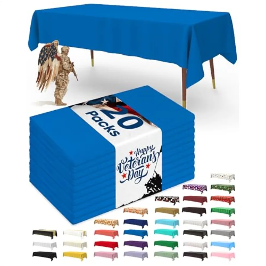 

Plastic Table Cloth 20 Pack 54 x 108 Inch Table Cloths Graduation Decorations Class of 2025 Graduation Party Tablecloths Rec P