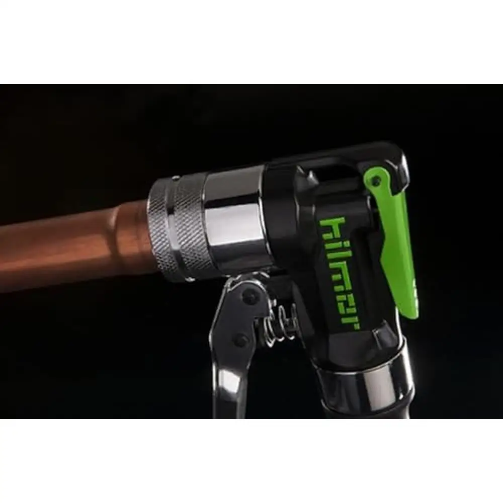 Kit di attrezzi per giunzioni compatte Manutenzione HVAC Riparazioni Kit di funzionamento a mano singola Custodia in metallo nero 5/16" 1-5/8" Giunzione per tubi 8,5 libbre
