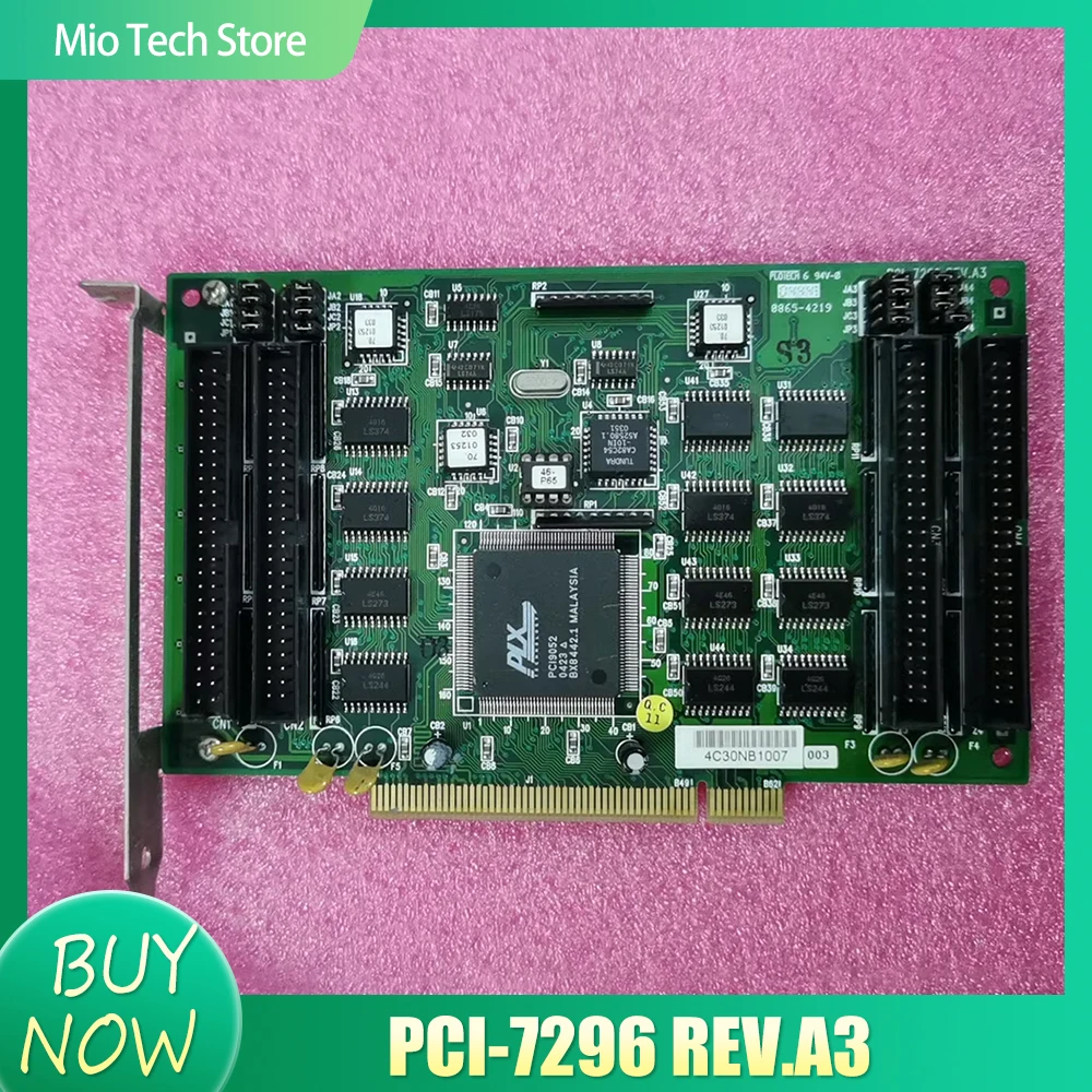 For ADLINK PCI-7296 REV.A3 data acquisition card, 48 channel IO switch input/output control DAQ card