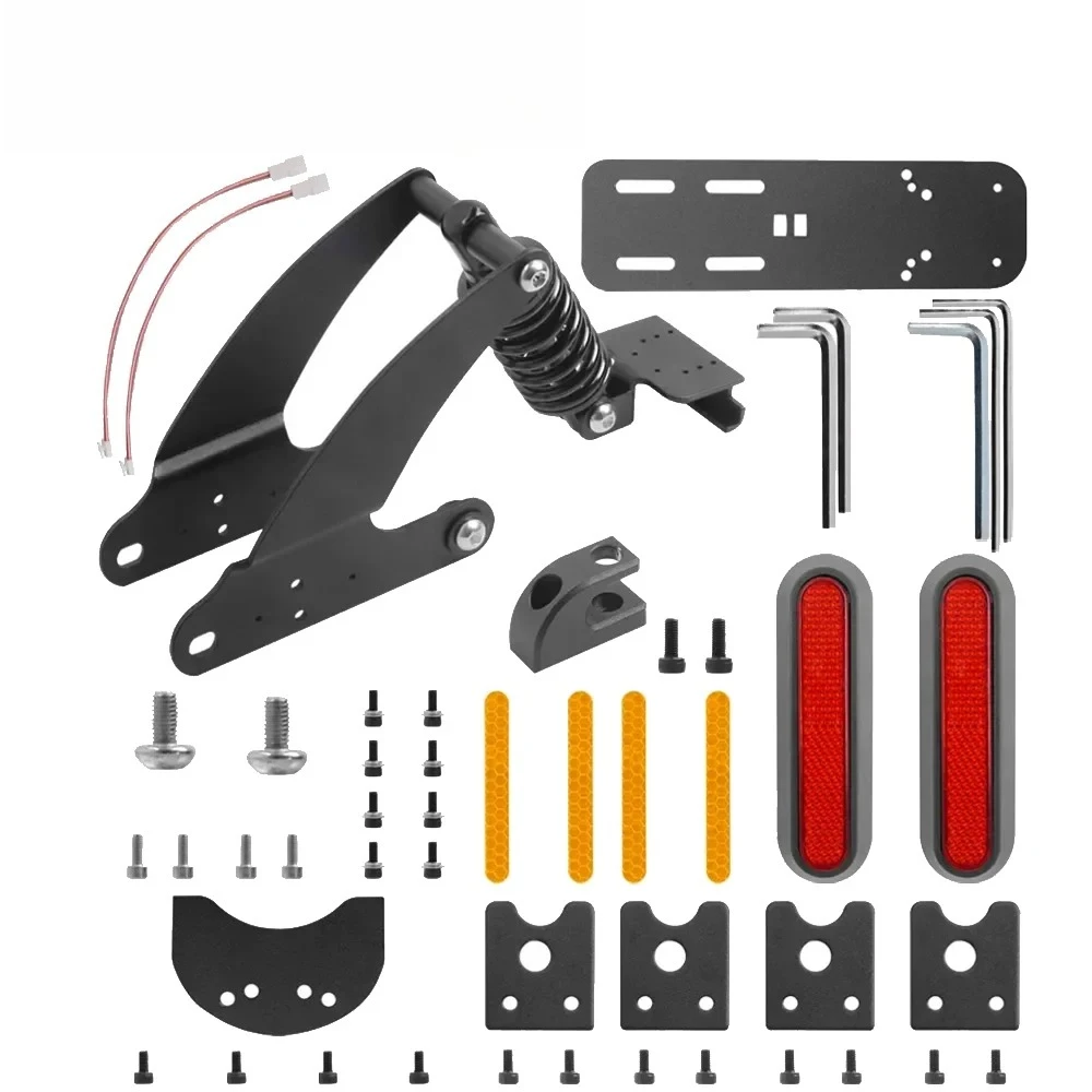 

Для Segway Ninebot Es2 Es5 комплект задней подвески для электрического скутера со светоотражающим корпусом, задний амортизатор, модифицированные аксессуары