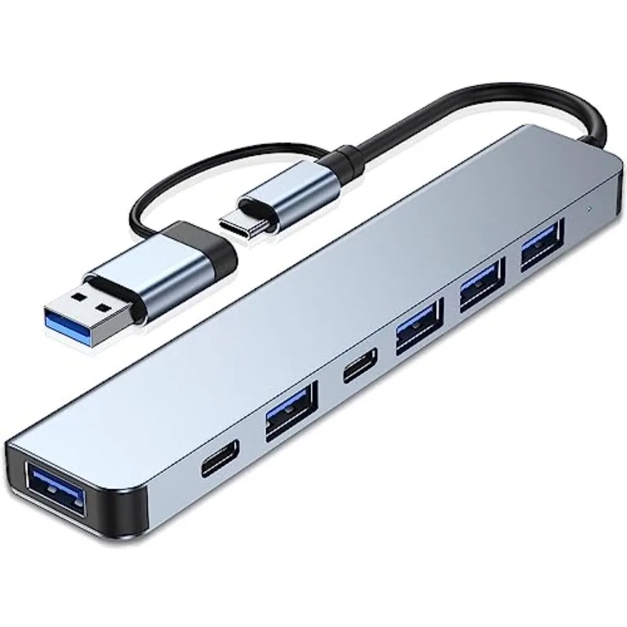 

VIENON Алюминиевый концентратор USB C 7 в 1 с портами USB 3.0 USB 2.0 для MacBook Pro Air и других устройств