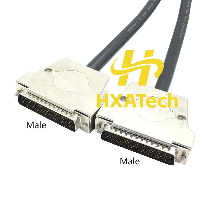 

HXATech- Iron shell HDB78 male to male to female Connection Cable 78pin Female to Male double-layer Shield Data Cord