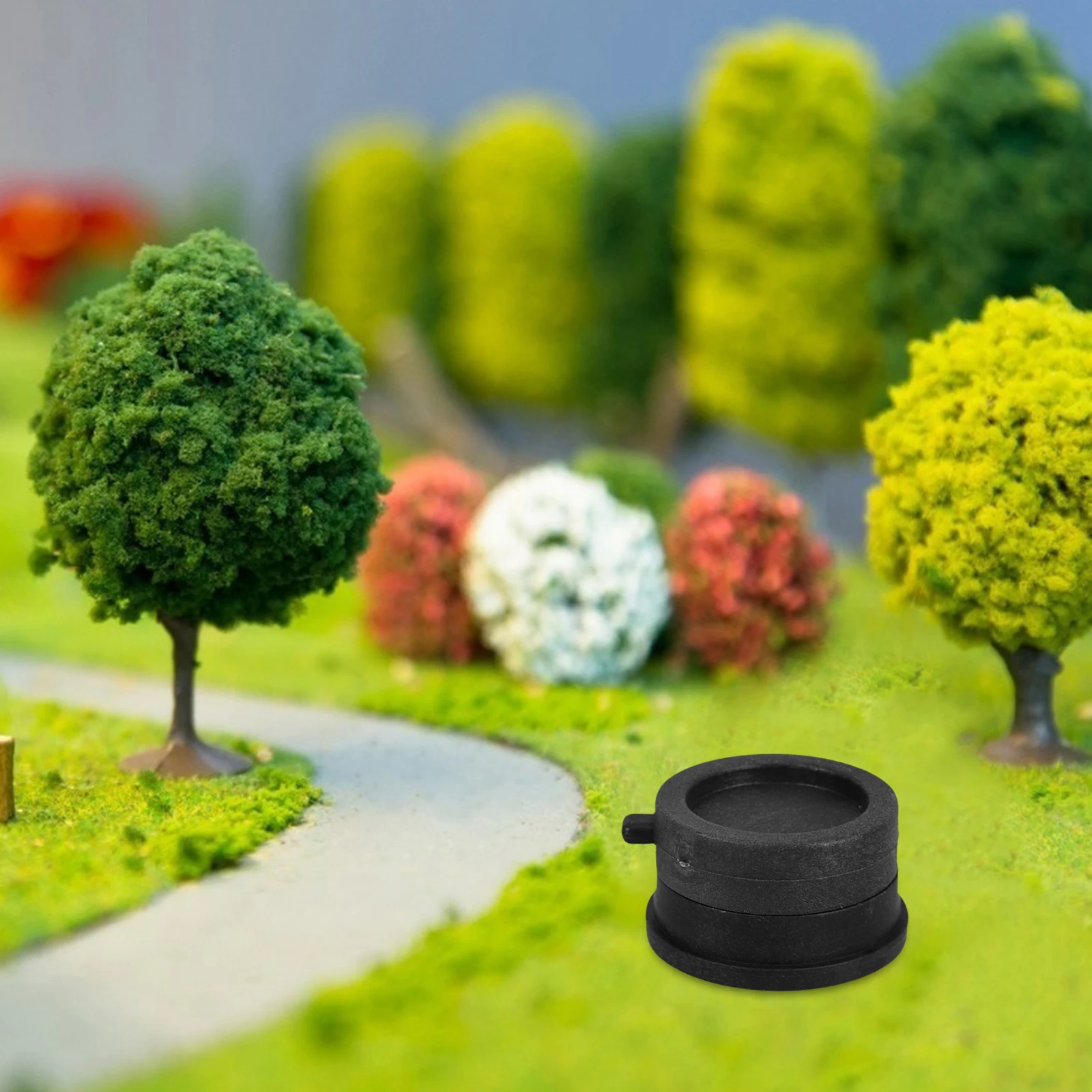 

4 Sets Portable Stone Mill Decorative Accessories Office Indoor Pvc Features Miniatures Models