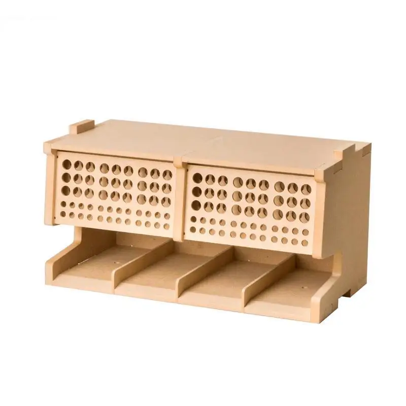 Wooden Storage Rack Model Tools Holders Organizer Box Desktop Space Saving Shelf Multifunctional