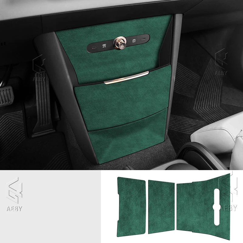 Voor ZEEKR X 2023-2025 Suède Centraal bedieningspaneel Deurknop stickers Decoratieve Auto-interieur Modificatie Accessoires