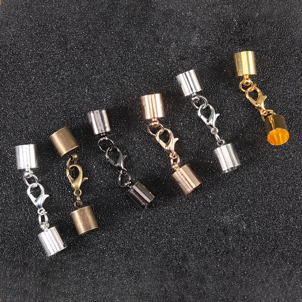 10 قطعة المشابك جراد البحر السنانير الجلود الحبل نهاية قبعات 2.5-10 مللي متر العقص نهاية تلميح قبعات موصلات ل سوار قلادة النتائج مجوهرات