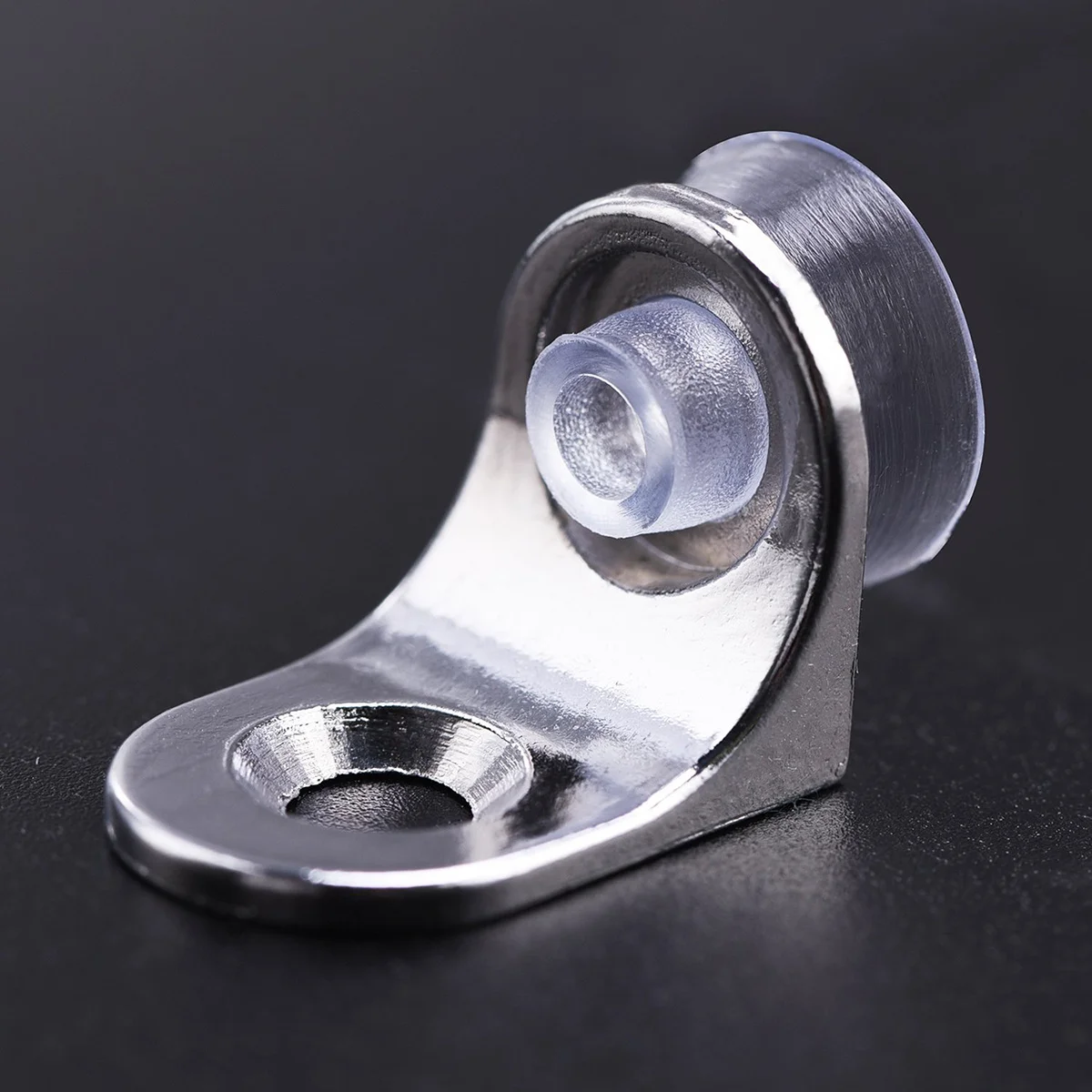 Soportes de soporte para estante en forma de L de acero inoxidable, aleación de Zinc duradera con ventosas de silicona para muebles, armarios, 10 Uds.