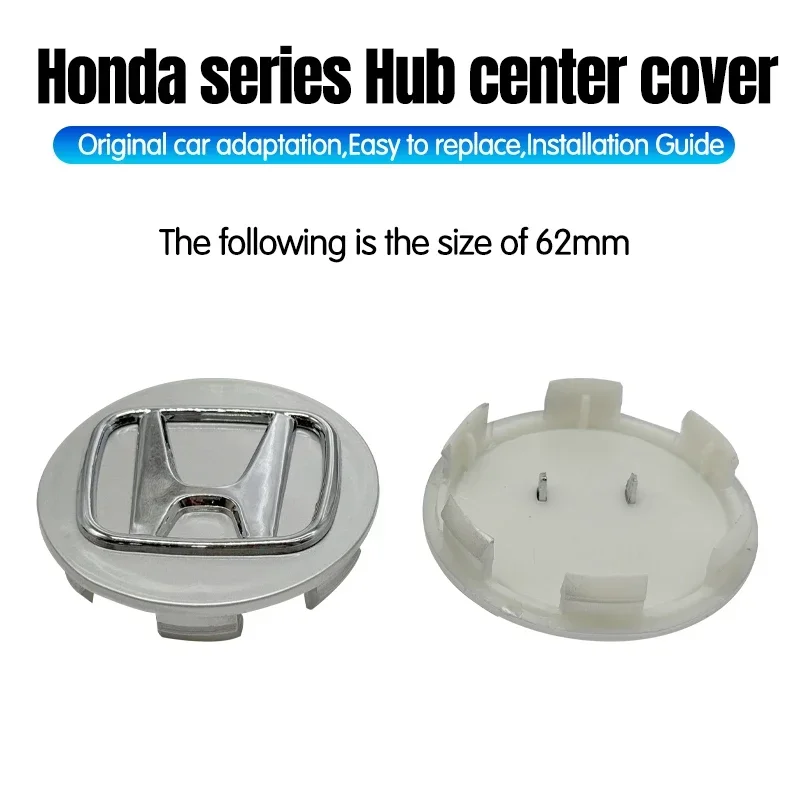 4pcs ABS Car Rims Hubcaps Wheel Center Caps For Honda Fit Jazz GK5 Civic Type-R CRV Pilot Accord Insight Spirior City HRV XRV