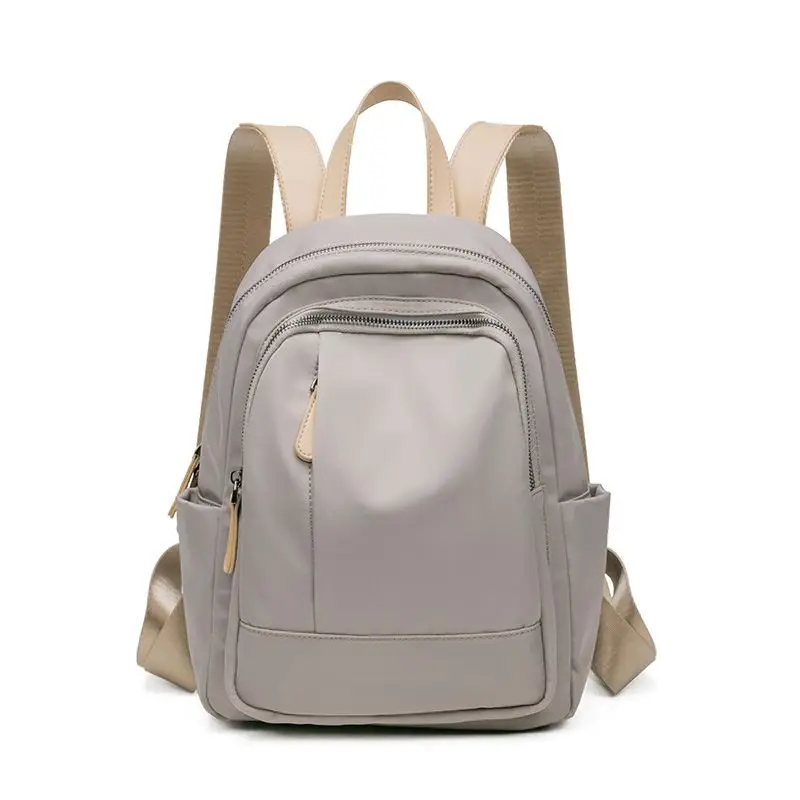 Fallow Backpack Female New Style Tide Fashion All-match Sense of Advanced Large Capacity Schoolbag Oxford Cloth Backpack