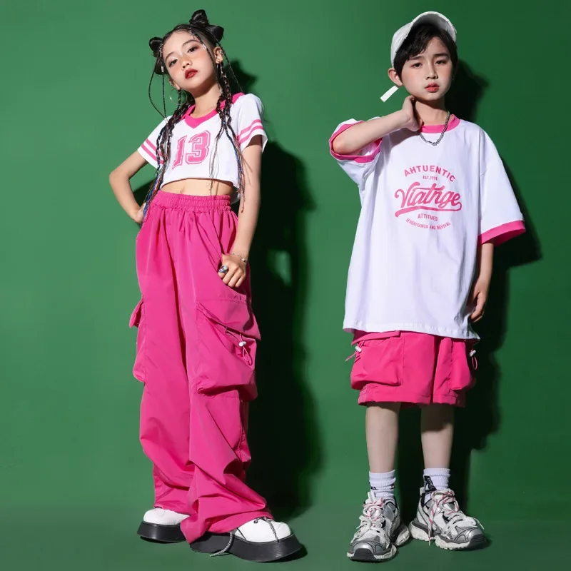 

Girls' Jazz Dance Costume Handsome Japanese Street Dance Performance Costume Set Children's Hiphop Show Stage Trend