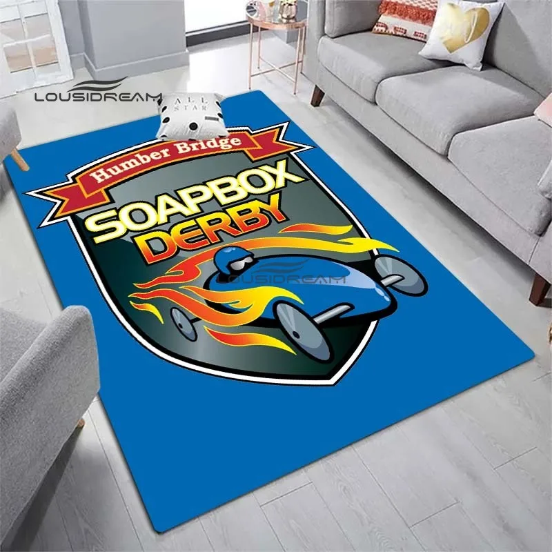 Soap Box Derby Rug and Carpet Fashion 3D Printing Decorate Floor Mat  Living Room Bedroom Decorate Large Area Soft Rug