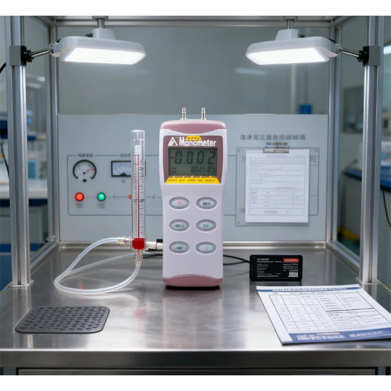 AZ-8252 Digital Differential Pressure Measurement 2Psi Electronic Manometer High Accuracy Gauge