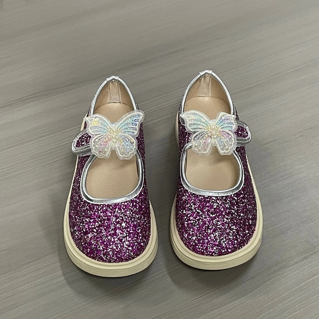 

Jinyu Fashion Trend Children's Shoes Butterfly Decoration Daily Wear Outdoor Camping Party Birthday Schoolgirl Princess Shoe