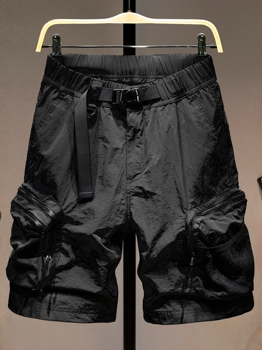 

Высококачественные мужские летние тонкие свободные дышащие брюки-карго в американском стиле с множеством карманов