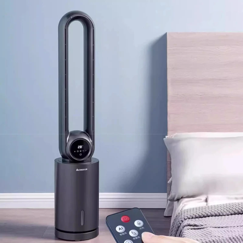  مروحة برجية لتبريد المياه 3 في 1 مع مروحة مكيف هواء خالية من الشفرة مرطبة للحضانة، مروحة مكيف هواء موفرة للطاقة منخفضة الضوضاء #3