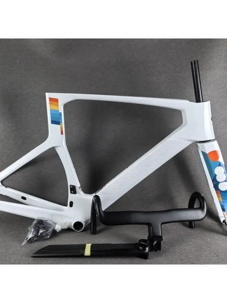AliExpress NONE T1000 Carbon Road Bike Frame Disc Brake FOIL RC Carbon Bicycle Frameset Carbon Road Frames DPD BB386