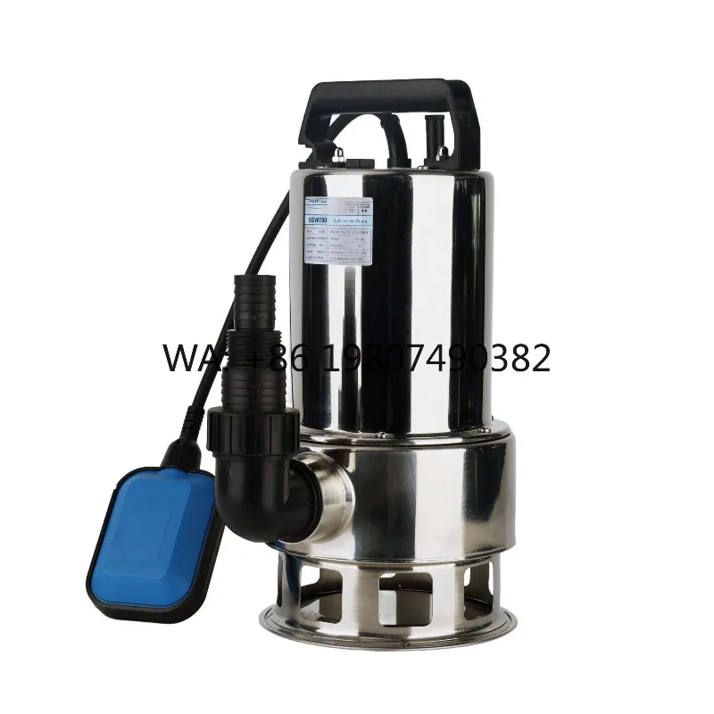 Portable Stainless Steel Submersible Dirty Water Pump Float Switch Design For Household Irrigation Flood Drainage Application