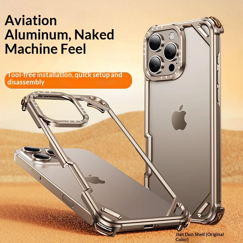 

Metal Bumper Case for iPhone 17 Air 17 Pro 17 Pro Max, Aerospace Aluminum Frame, Magnetic Magsafe, Shockproof Protective Cover