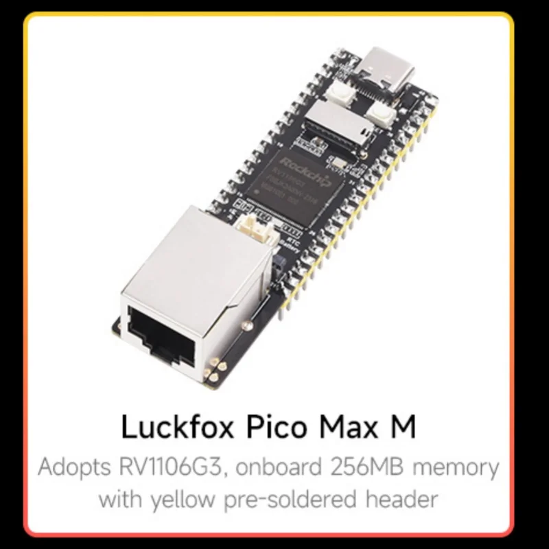 Luckfox Pico Pro/Max RV1106 papan pengembangan mikro Linux, mengintegrasikan Cortex-A7 lengan/RISC-V MCU/NPU/ISP prosesor