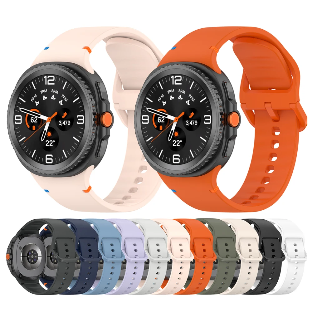 Original Silikonband für Samsung Galaxy Watch Classic 8 46 mm Armband für Samsung Galaxy Watch 8 40 mm 44 mm Armband