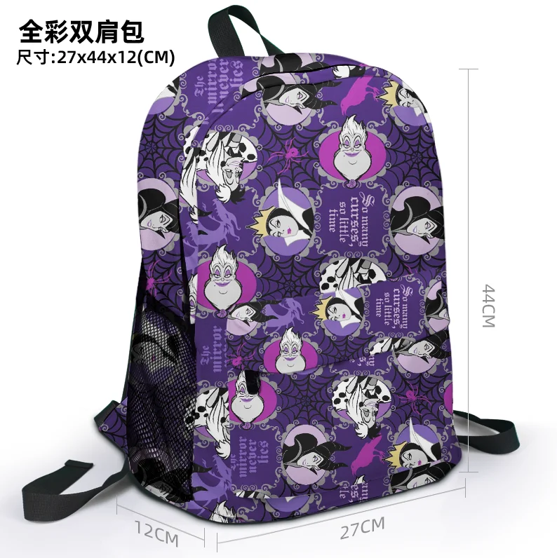 Imagem -05 - Mochila Personalizada Anime Bolsa dos Desenhos Animados Mochila do Curso Disney Malévola Presente 7731