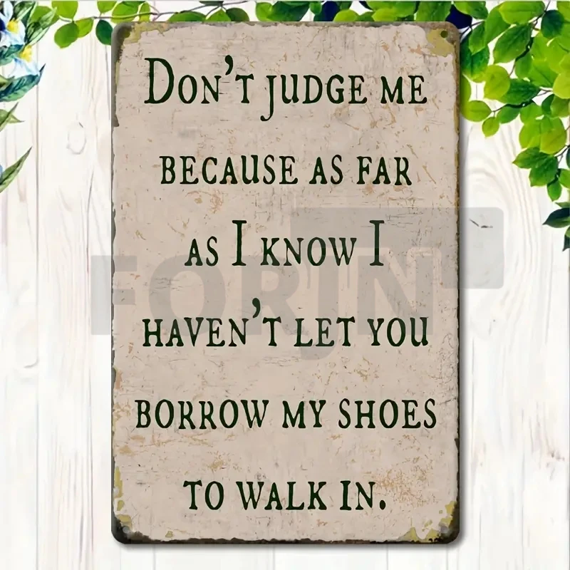 علامة معدنية عتيقة لدروس الحياة ، ملصق عبارات تحفيزية ، ديكور حائط للفناء ، الشرفة ، المنزل ، المقهى ، البار ، النادي ، الإنجليزية ، 21 #5