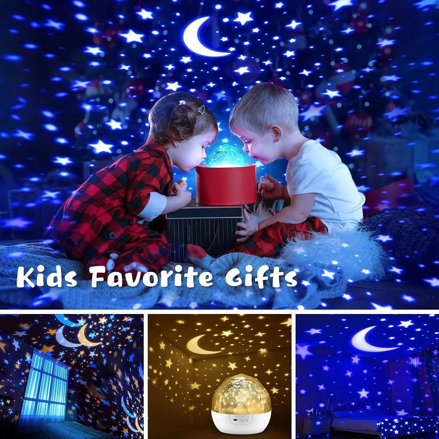 Solar System Projector Light Kids, 360°Rotating + 5 Films Night Light Projector Kids Decor, Planets Planetarium Projector Lamp