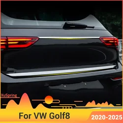 Car Rearguard Trunk Rear Bumper Tail Box Door Trim Stickers Strip Garnish Styling for VW Golf 8 MK8 2020-2025