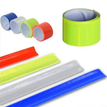 Yansıtıcı kayış bantları Armband bileklik ayak bileği bacak kayışı emniyet reflektör bant uyarı kayışı gece koşu yürüyüş bisikleti için