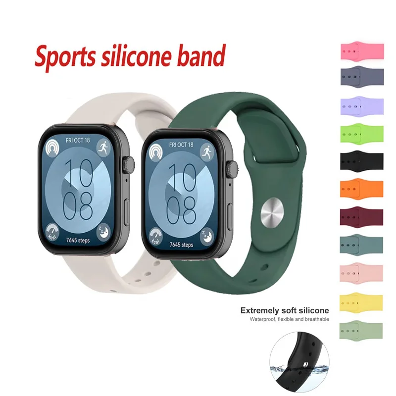 

Мягкий силиконовый ремешок для часов Huawei Fit1 Fit Se, новый Fit2 Fit3 Fit4 Fit 4 Pro