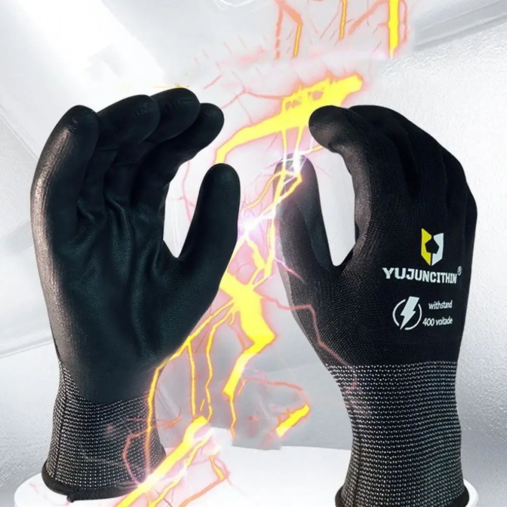

Прочные изолированные рабочие перчатки 400/500 В. Ультратонкие нитриловые защитные перчатки для электрика. Защитные защитные перчатки для работы электрика.
