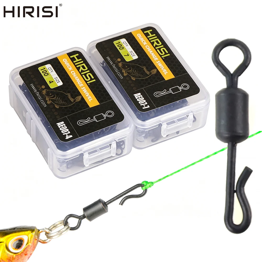 hirisi-ae007-100-pecas-giradores-de-troca-rapida-em-aco-inoxidavel-para-pesca-de-carpa-conector-de-montagem-acessorios-de-pesca-﻿