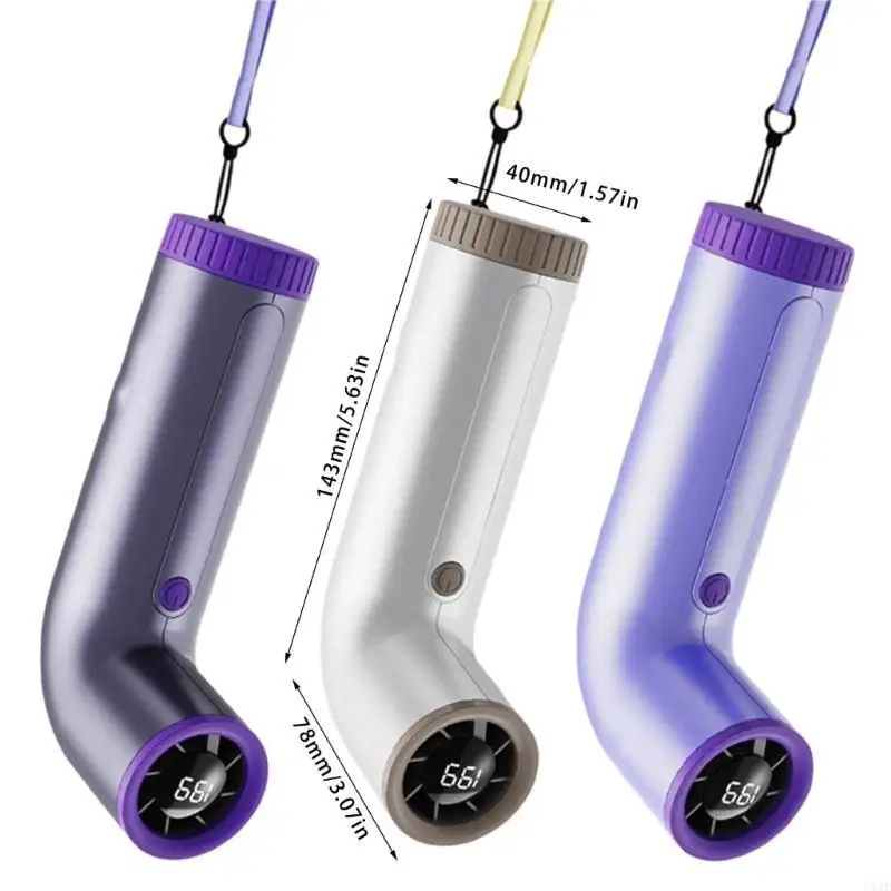 U1JE Регулируемая скорость Turbos Desk Fan 4000mah Power Display сгибаемый охлаждающий вентилятор