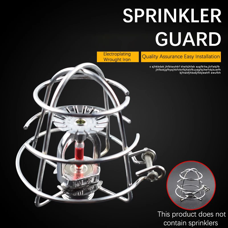 **1Pc  3'' Deep Cage Fire Sprinkler Head Guard Cage Protector Fire Extinguishing System Sprinkler Bracket Protective Shielda