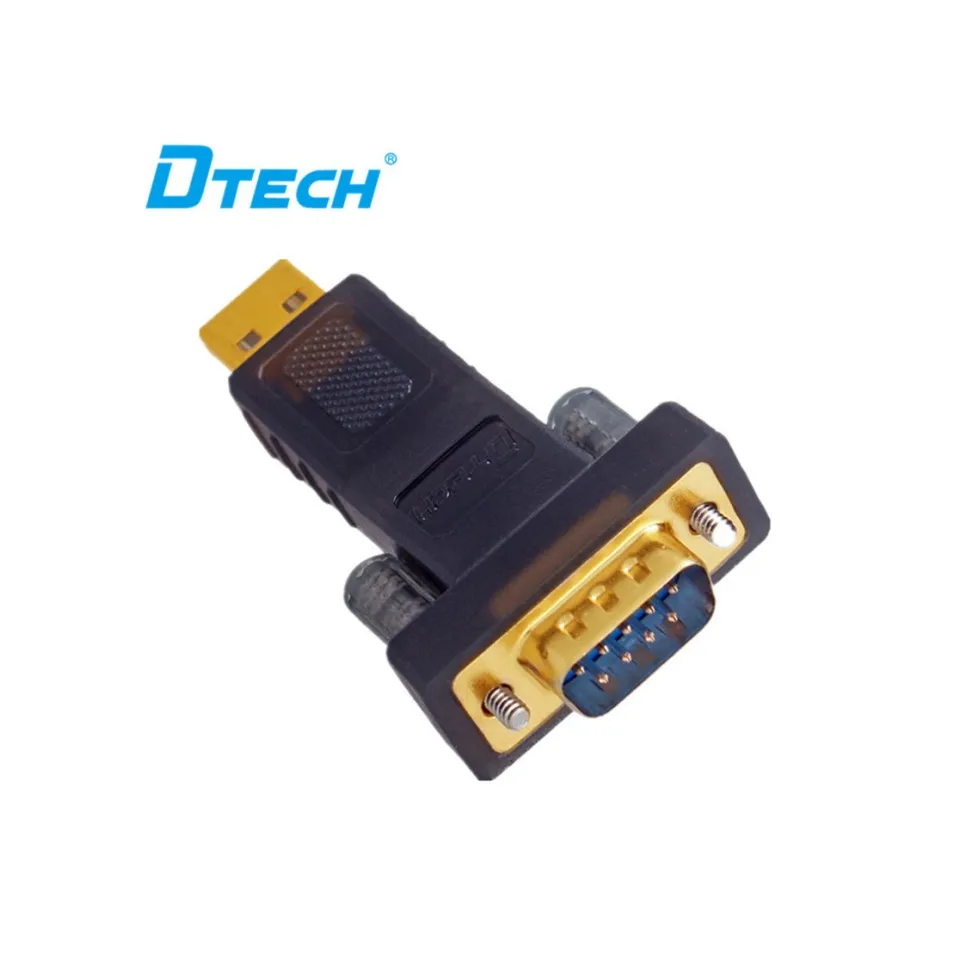 2 قطعة DTECH 0.45 متر واجهة مطلية بالذهب USB 2.0 إلى المسلسل RS232 كابل سائق USB إلى DB9 محول كابل #1