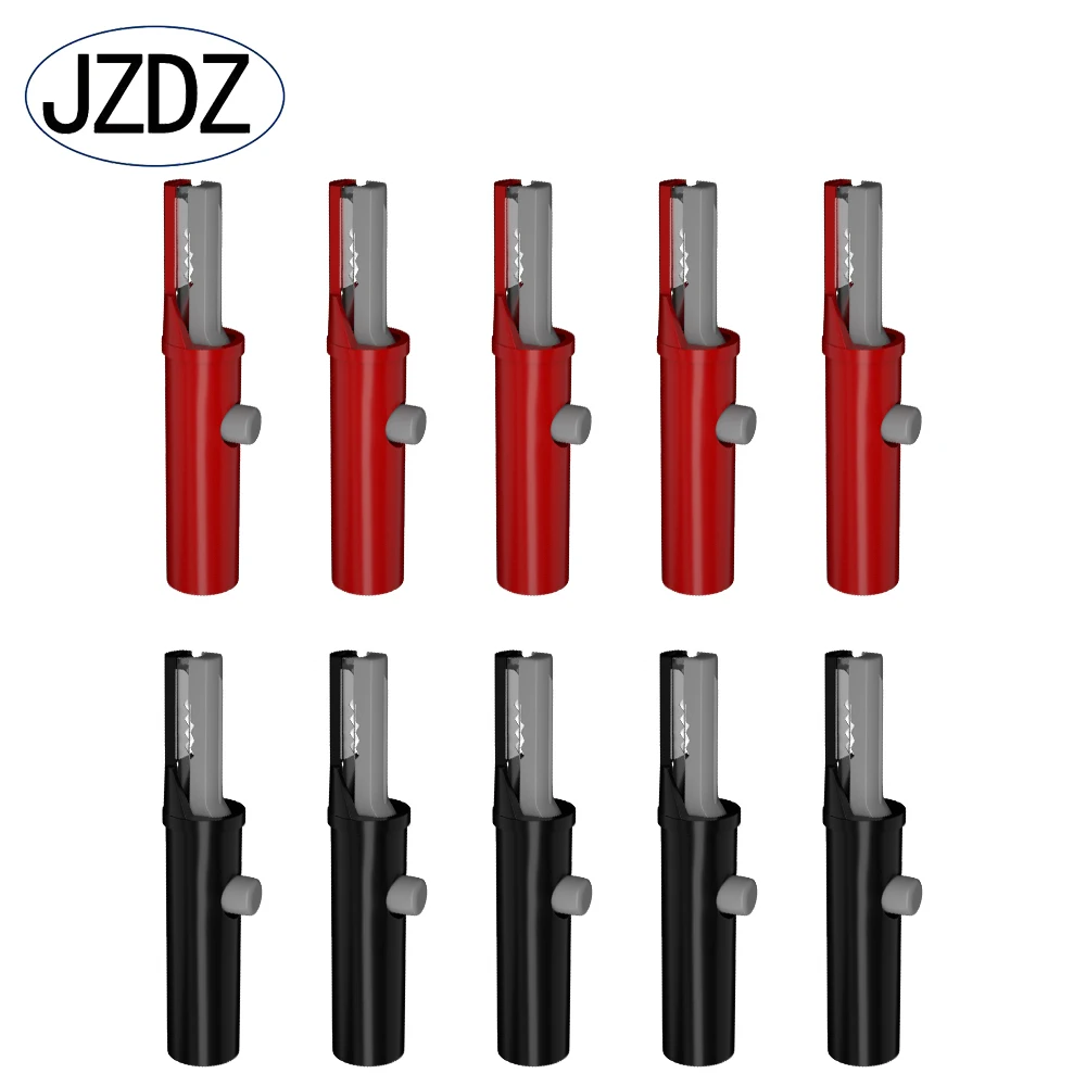 JZDZ 51mm Alligator Clip DIY Push Button Type Full Protective Insulated Electrical Clips J60030