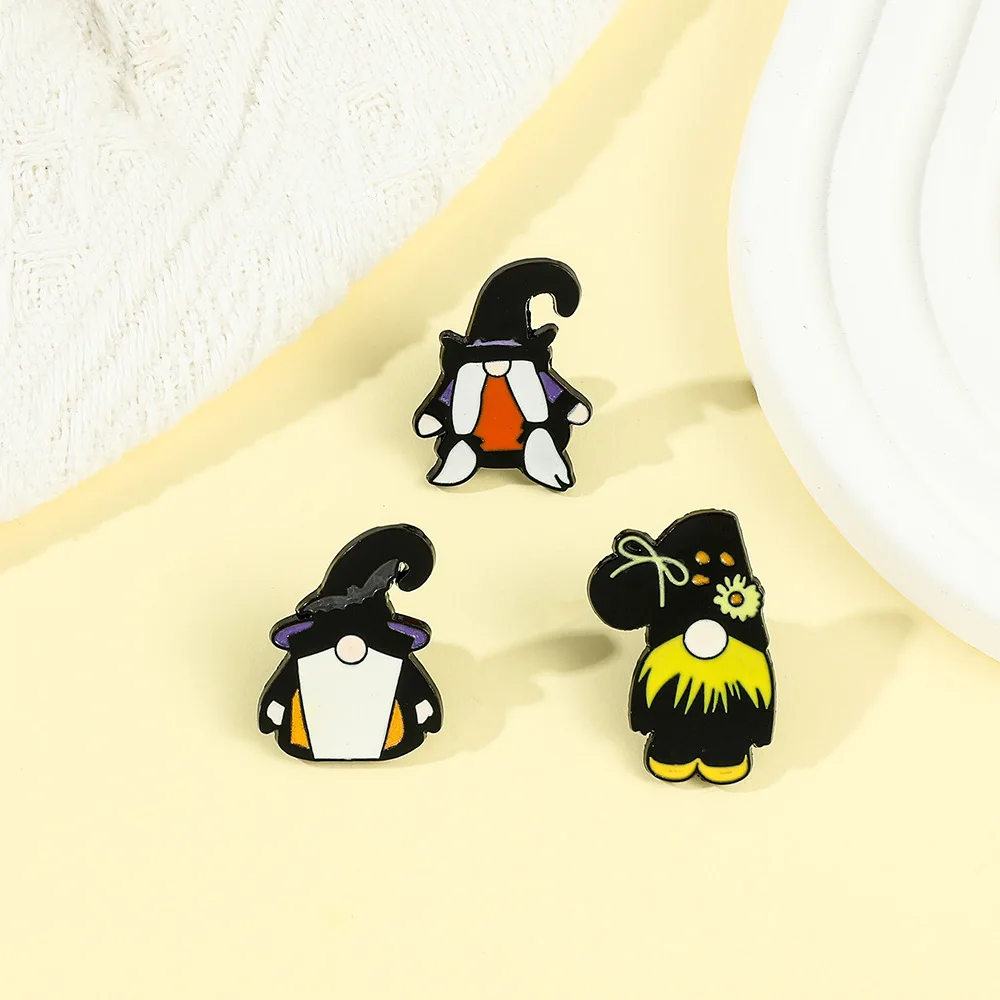 

Hot Selling No Face Metal Pin Easter Independence Day Gnome Brooch Wholesale Spirited Away Anime Badges Bulk Kawaii Gifts