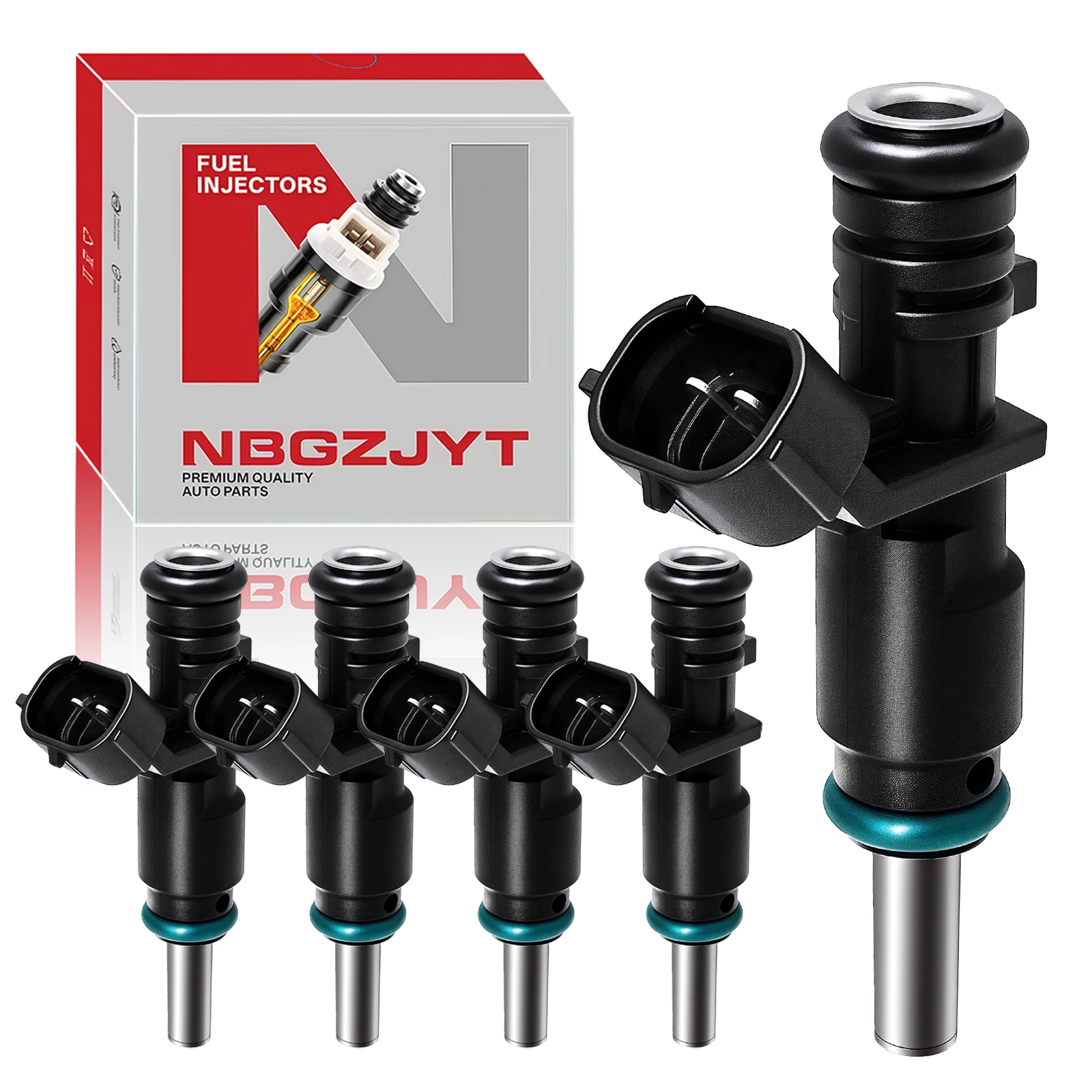 5 peças 07k906031c bico injetores de combustível para V-W coelho golf jetta beetle passat 2.5l l5 2007-2014 oem 07k906031c fj1067 fi11378s