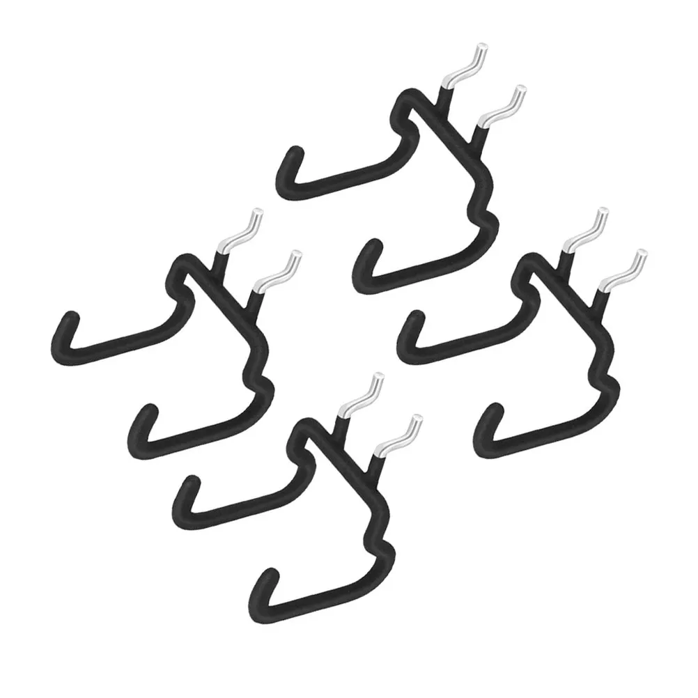 

Набор из 4 прочных стальных крючков с резиновыми накладками для перфорированной панели, органайзер для инструментов в гараж, мастерскую, для подвешивания дрелей, плоскогубцев, фенов и других принадлежностей