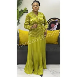 Miyake Pleated Fashion Casual Suit 2025 Summer New Gold-stitched Lapel Lace-up Fashionable Loose Large Size Elegant Skirt Suit