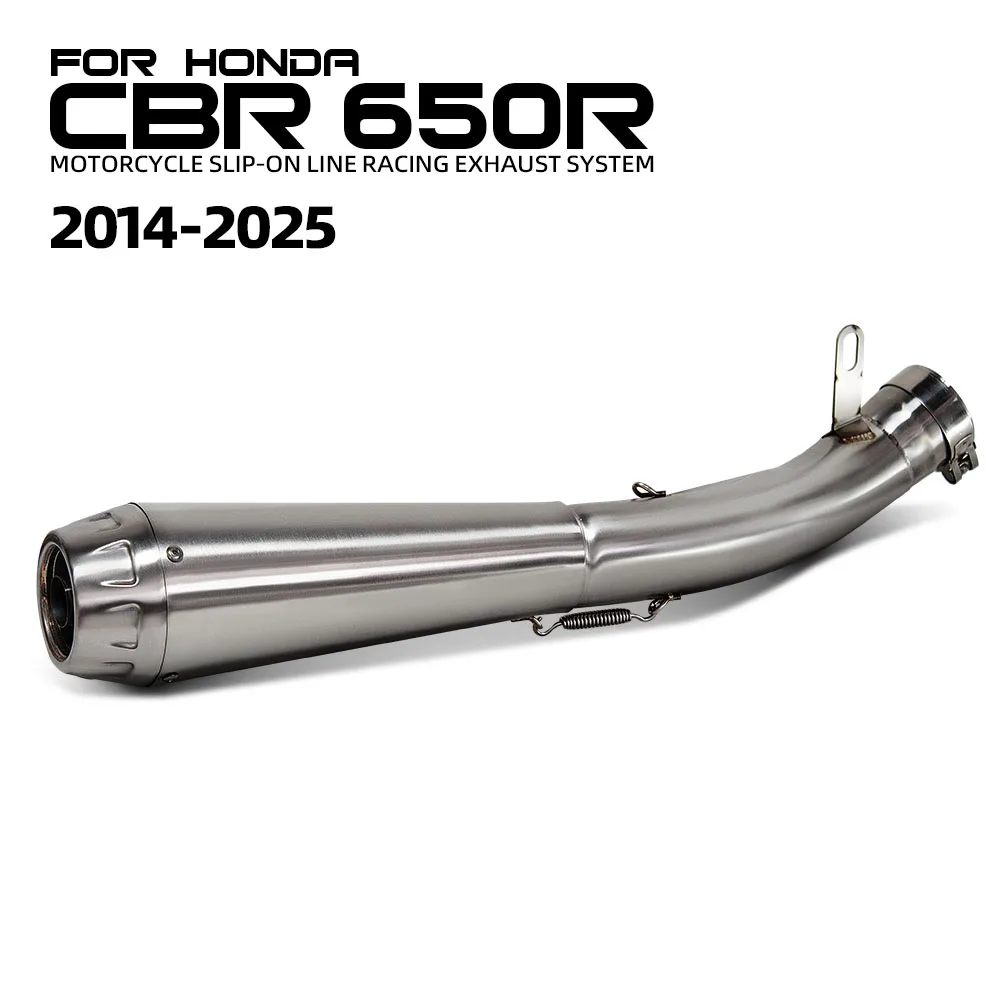 

Мотоциклетный без шнуровки выхлопной трубы Escape Racing, модифицированный глушитель средней трубы с DB Killer для CB650F CB650R CBR650R CBR650F 14-25