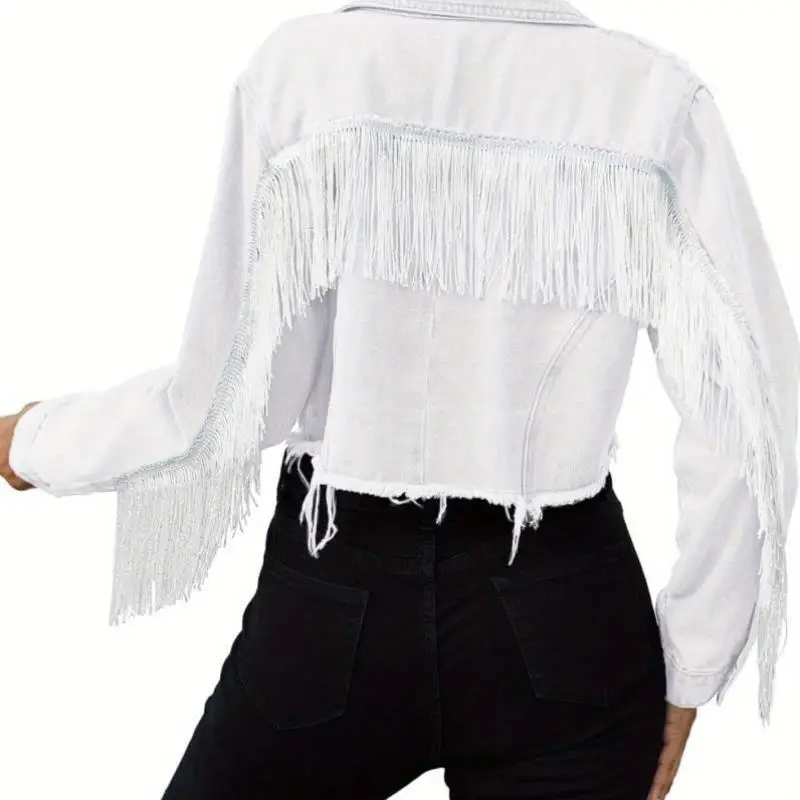 

Women's Country Sle Concert Waist-Cinching Denim Jaet New Model 2025 ort Sve Collar Special Wide Fit Jeans Jaet