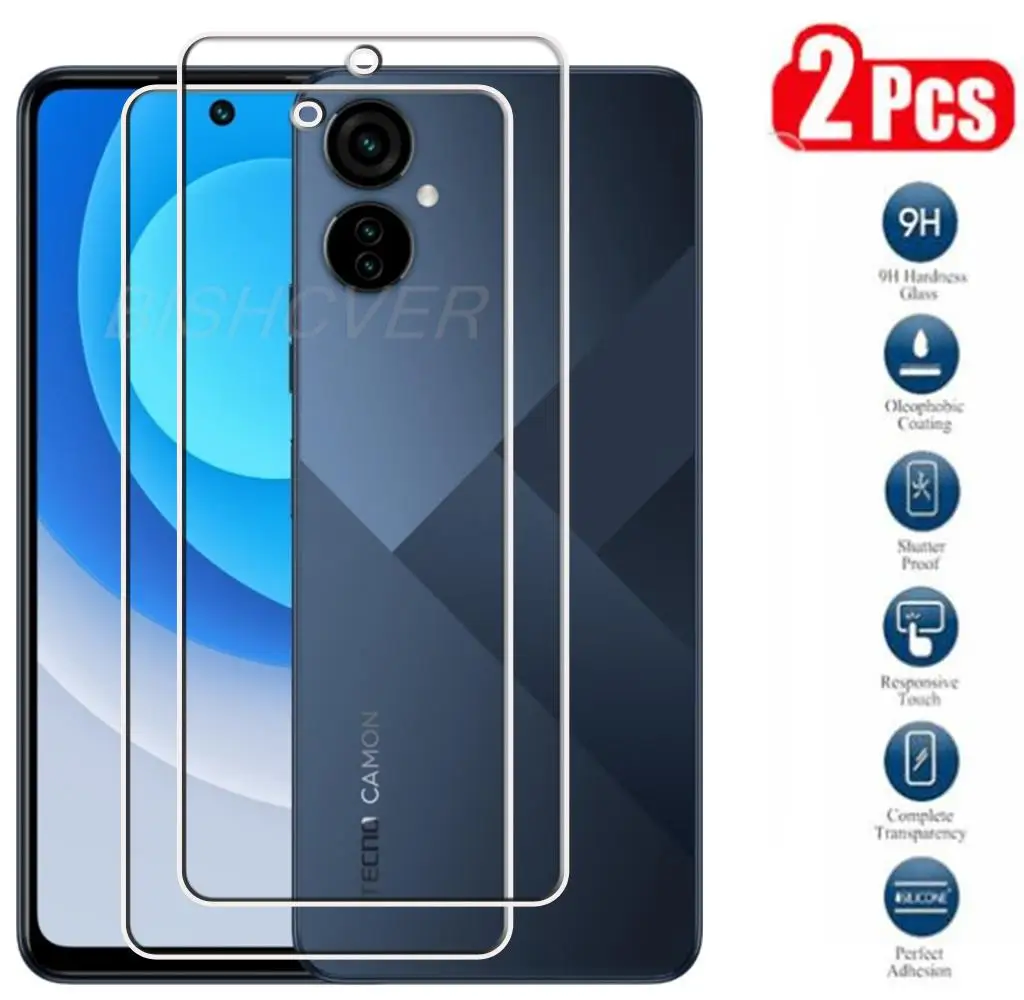 Gehärtetes Glas für Tecno Camon 19 Neo 6.78 "Schutz folie explosions geschützte Displays chutz folie auf Camon19neo 19neo Ch6i Glas