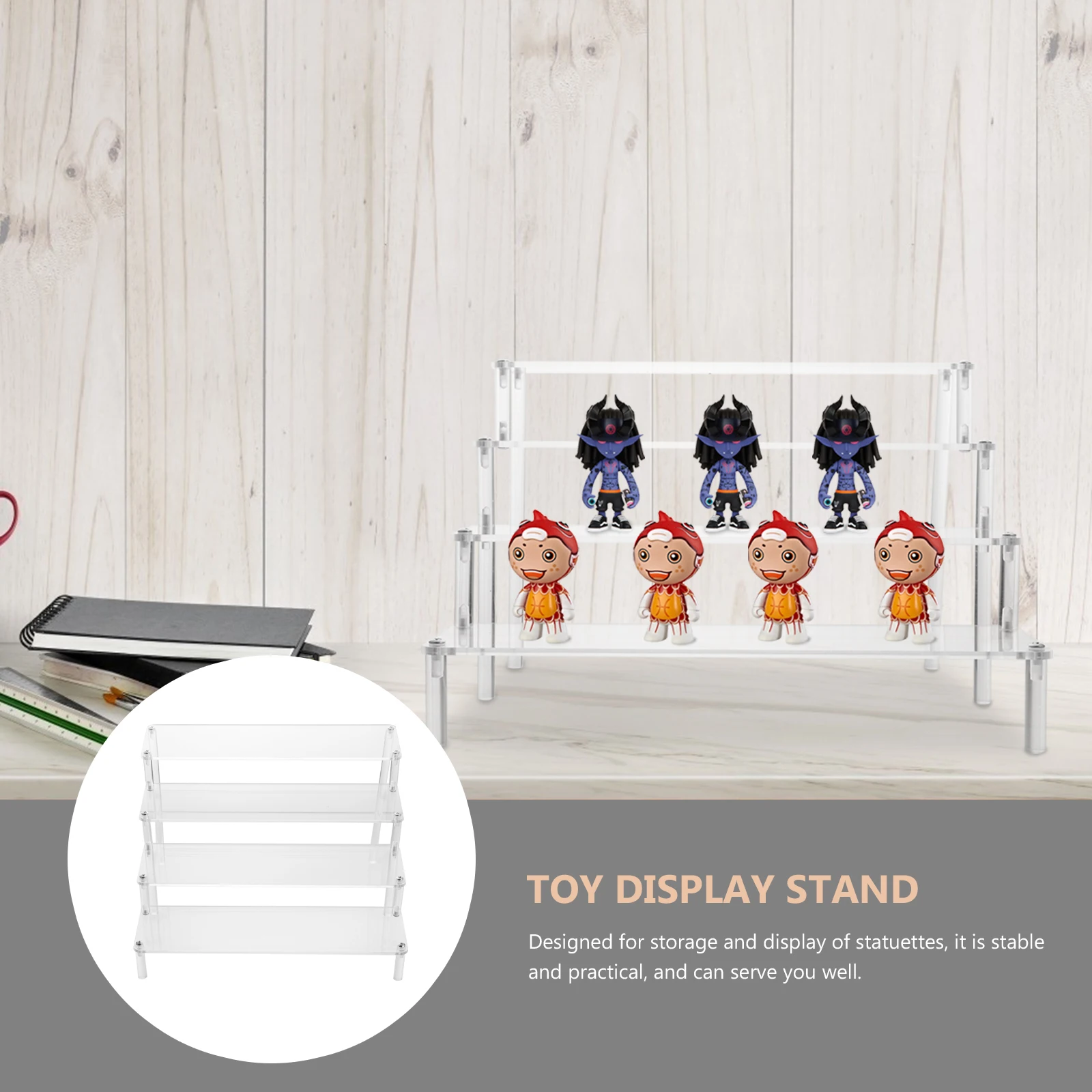 

Multilayer Acrylic Display Rack Storage ganizer for Lipstick Nail Polish Stand Railings Stable Structure Lipstick